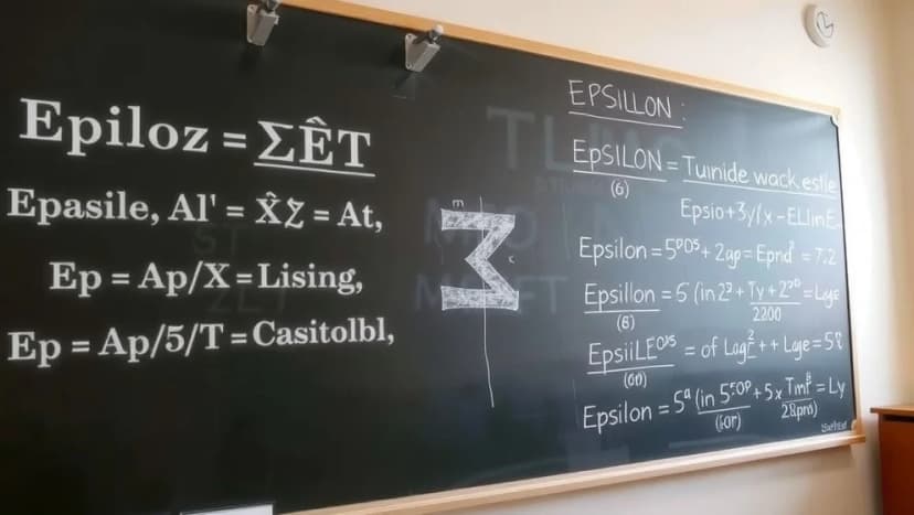 Vad är den grekiska bokstaven Epsilon