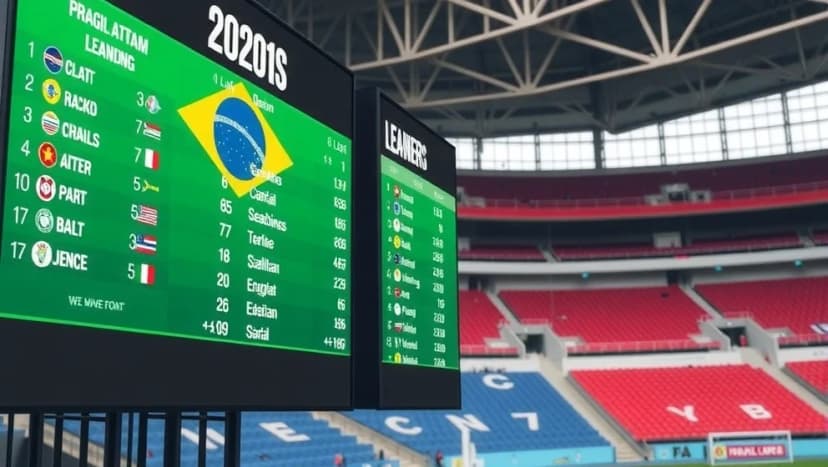 Brasiliens herrlandslag poängställning och historia